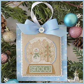 Snow Globe: Country Cottage Ornaments-Pastel Collection By Country Cottage Needleworks