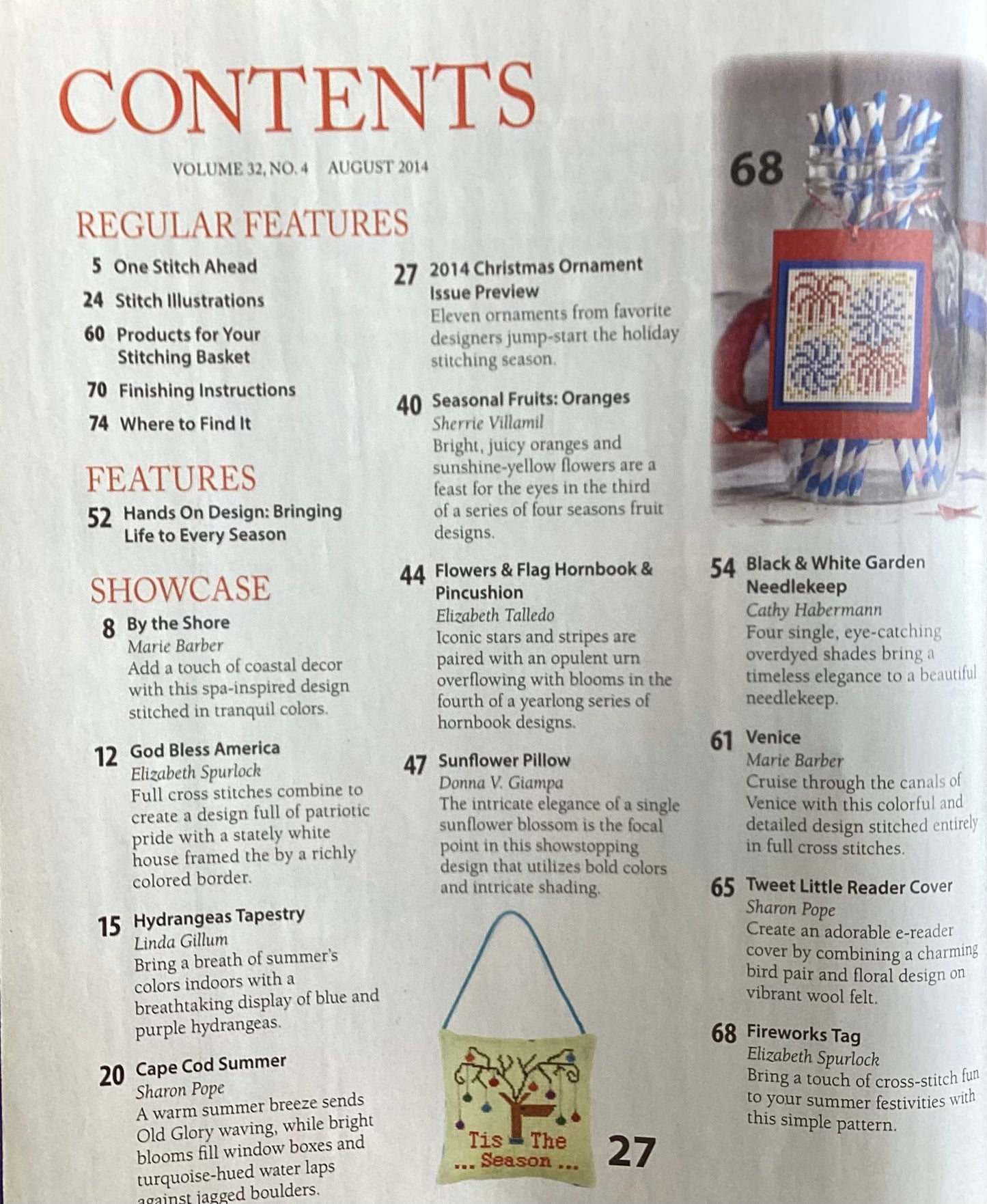 Just CrossStitch Magazine: August 2014