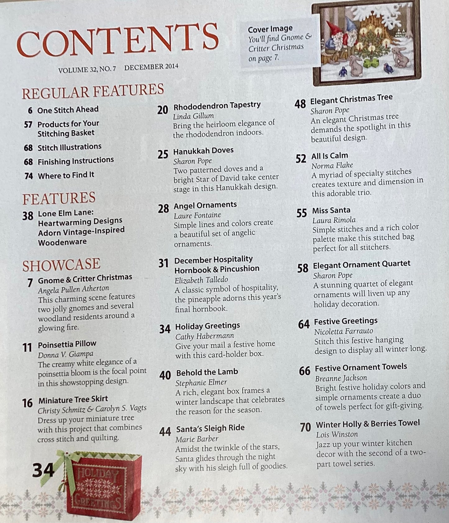 Just CrossStitch Magazine: December 2014