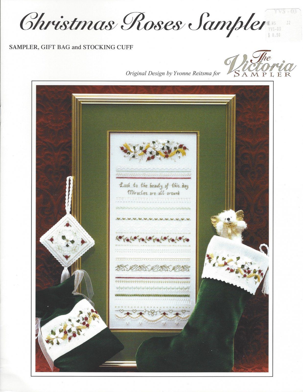 Christmas Roses Sampler By The Victoria Sampler YVS-03