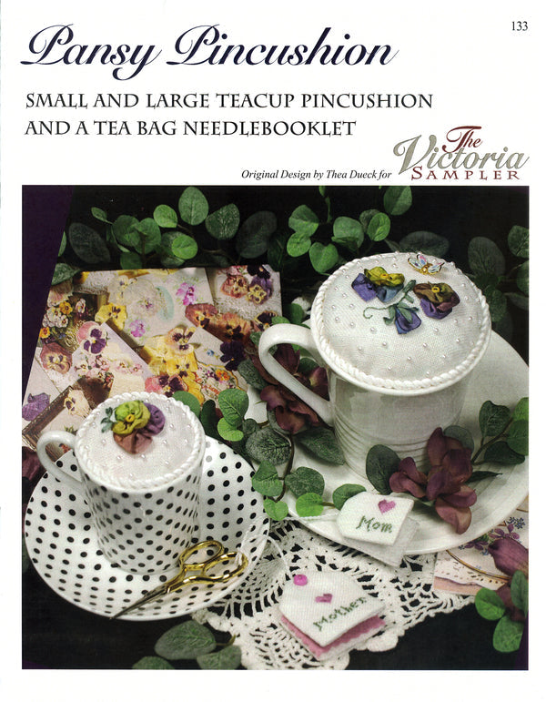 Pansy Pincushion By The Victoria Sampler