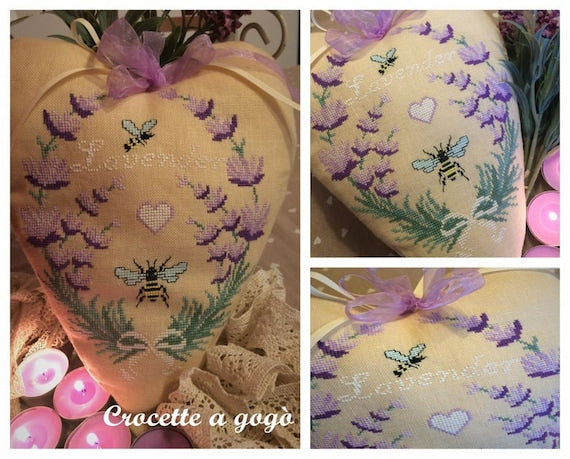 Cuor di lavanda by Crocette a gogò