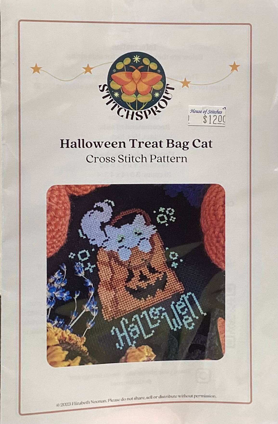 Halloween Treat Bag Cat by StitchSprout