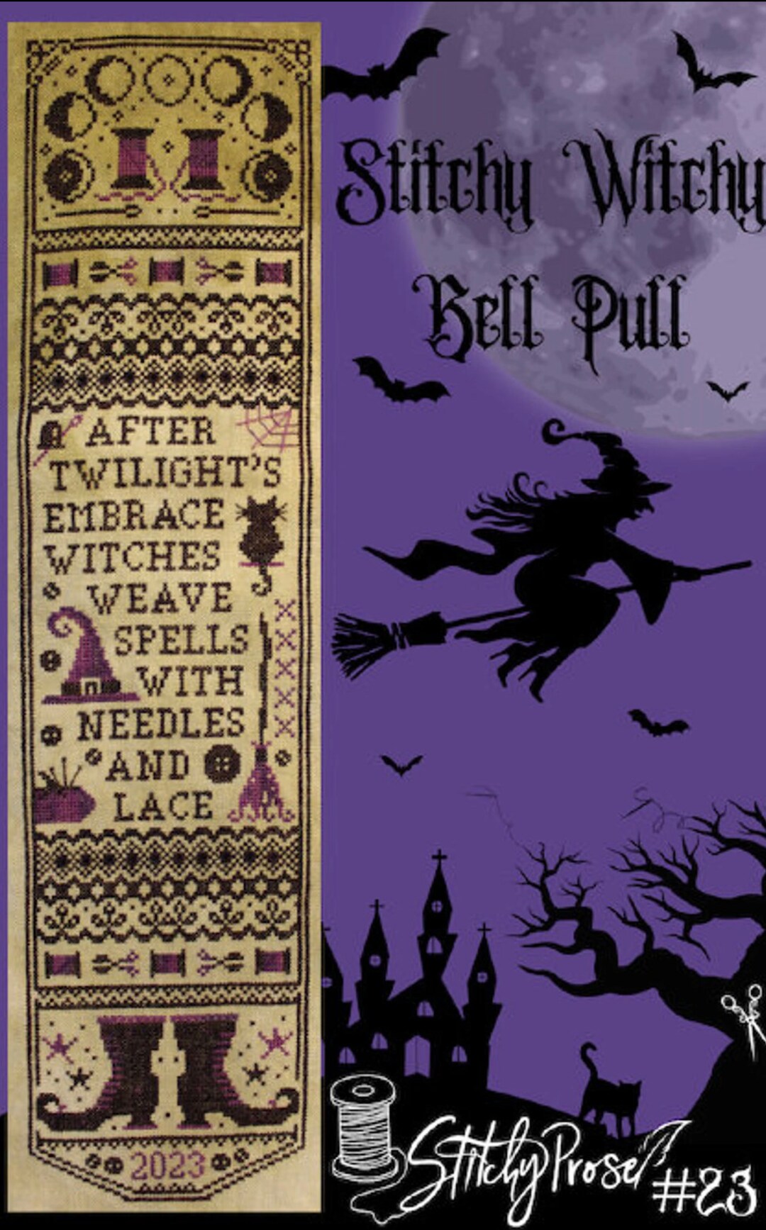 Stitchy Witchy Bell Pull by Stitchy Prose