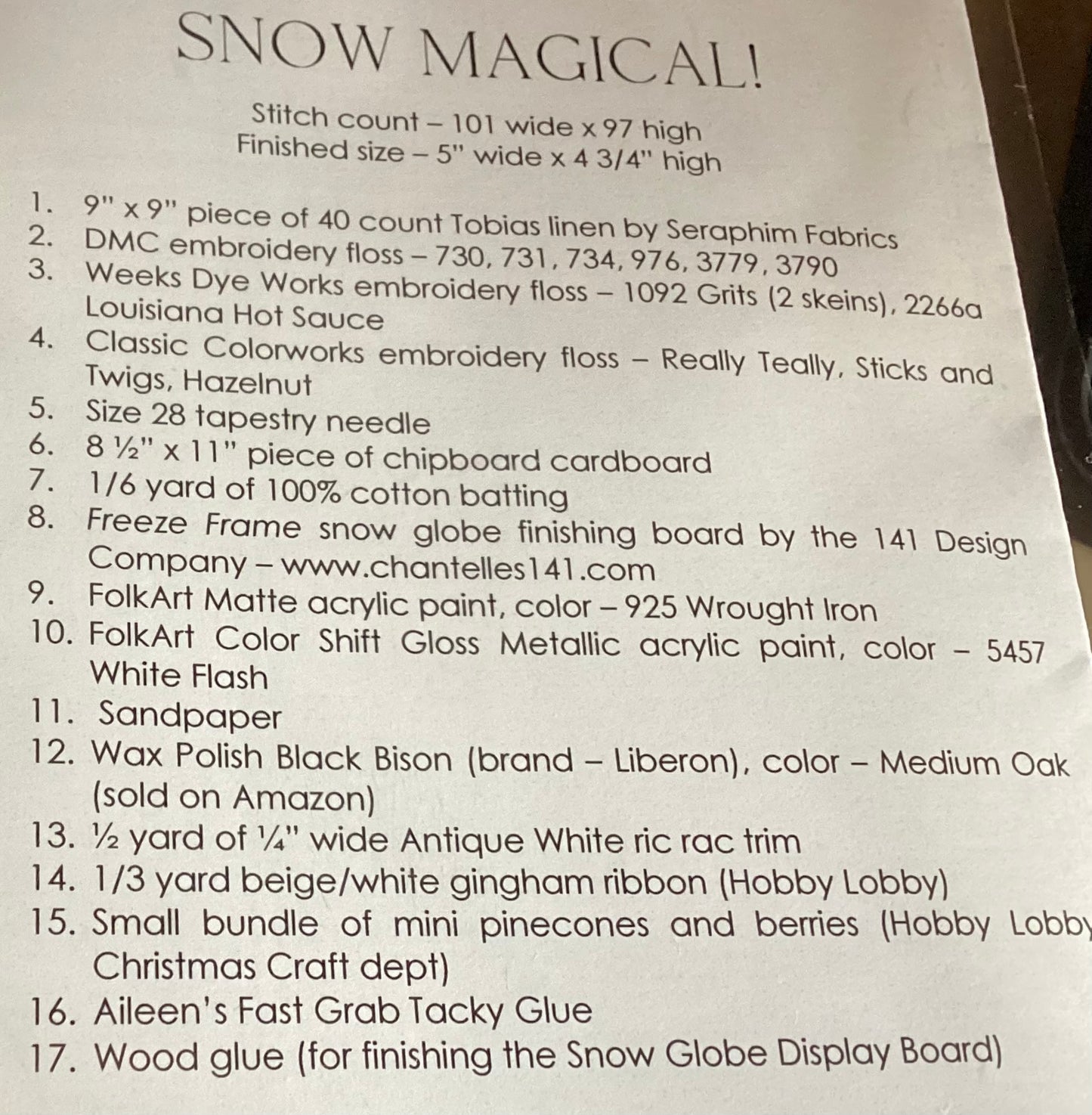 Snow Magical! by With Thy Needle & Thread