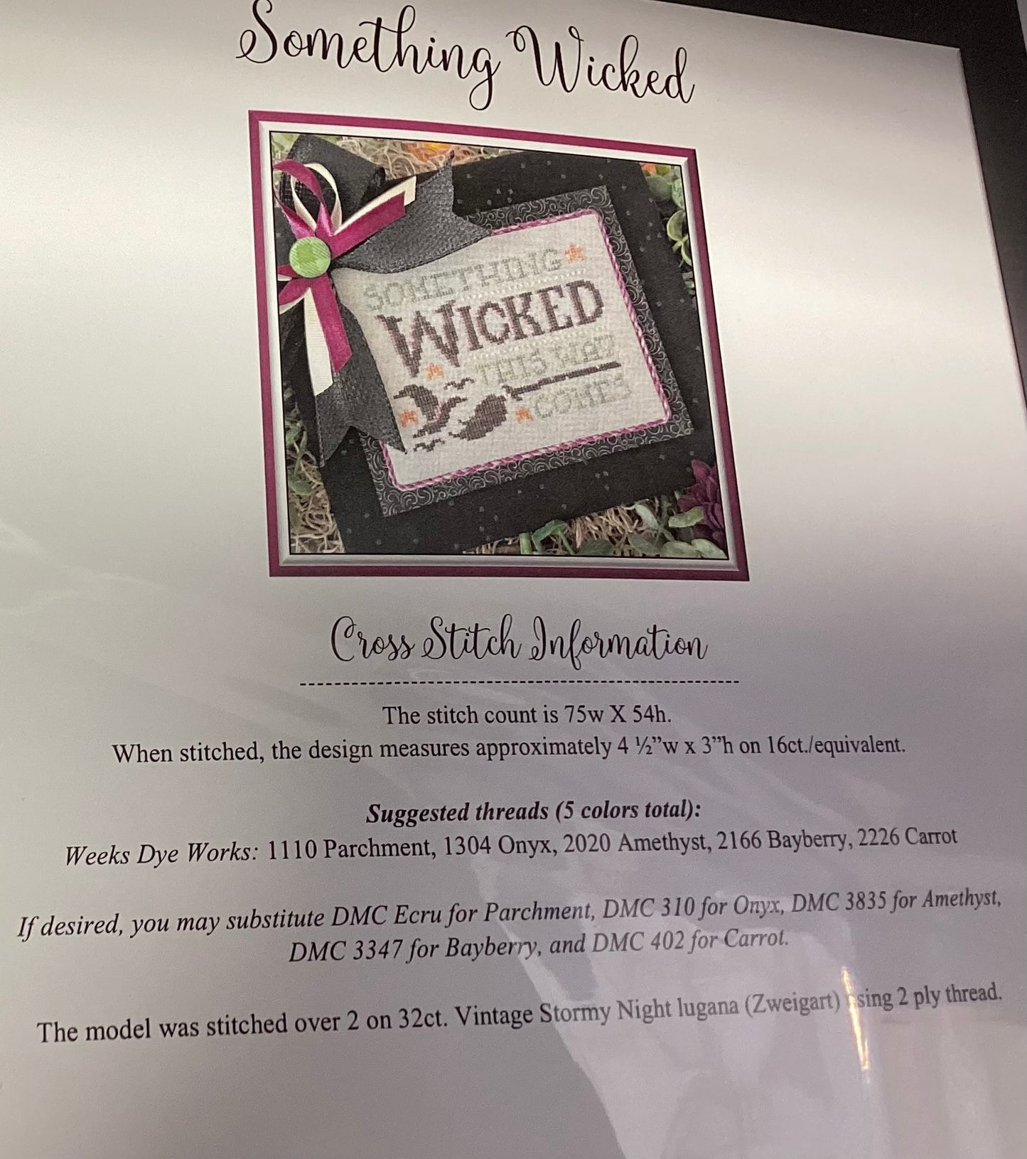 Something Wicked by Cherry Hill Stitchery