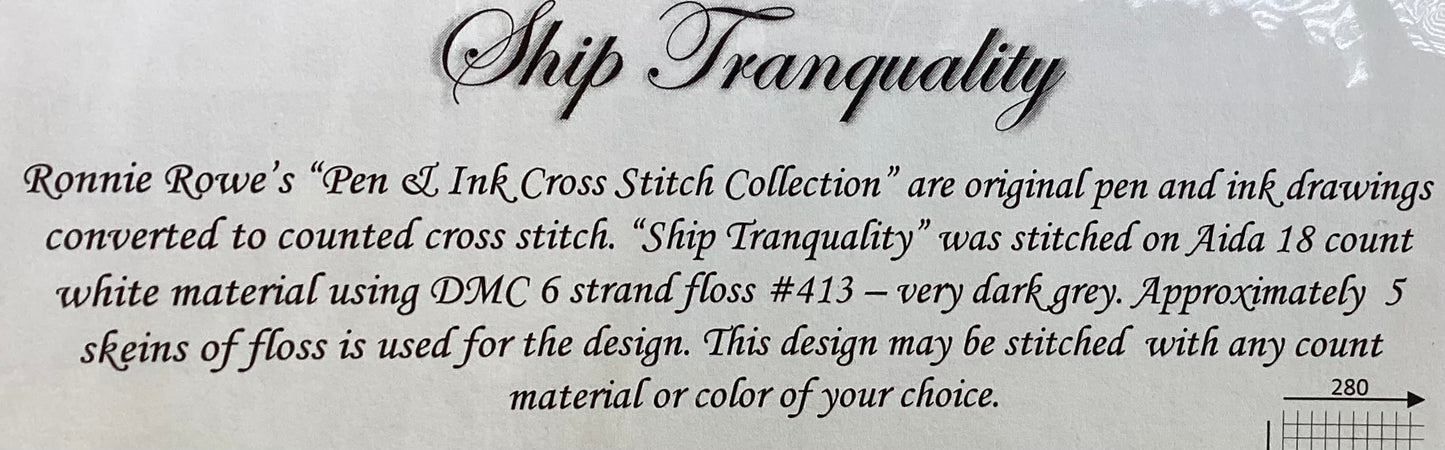 Ship Tranquility by Ronnie Rowe Designs