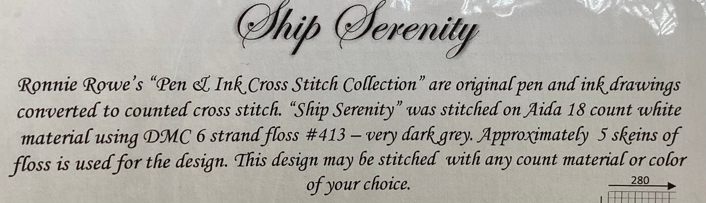 Ship Serenity by Ronnie Rowe Designs