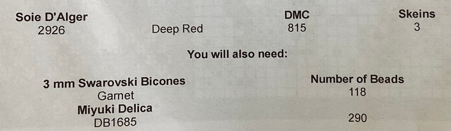 Birthstone Series: Garnet by Northern Expressions Needlework