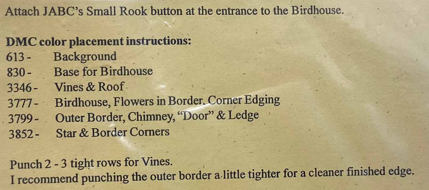 Birdhouse Homecoming by Knotted Tree NeedleArt