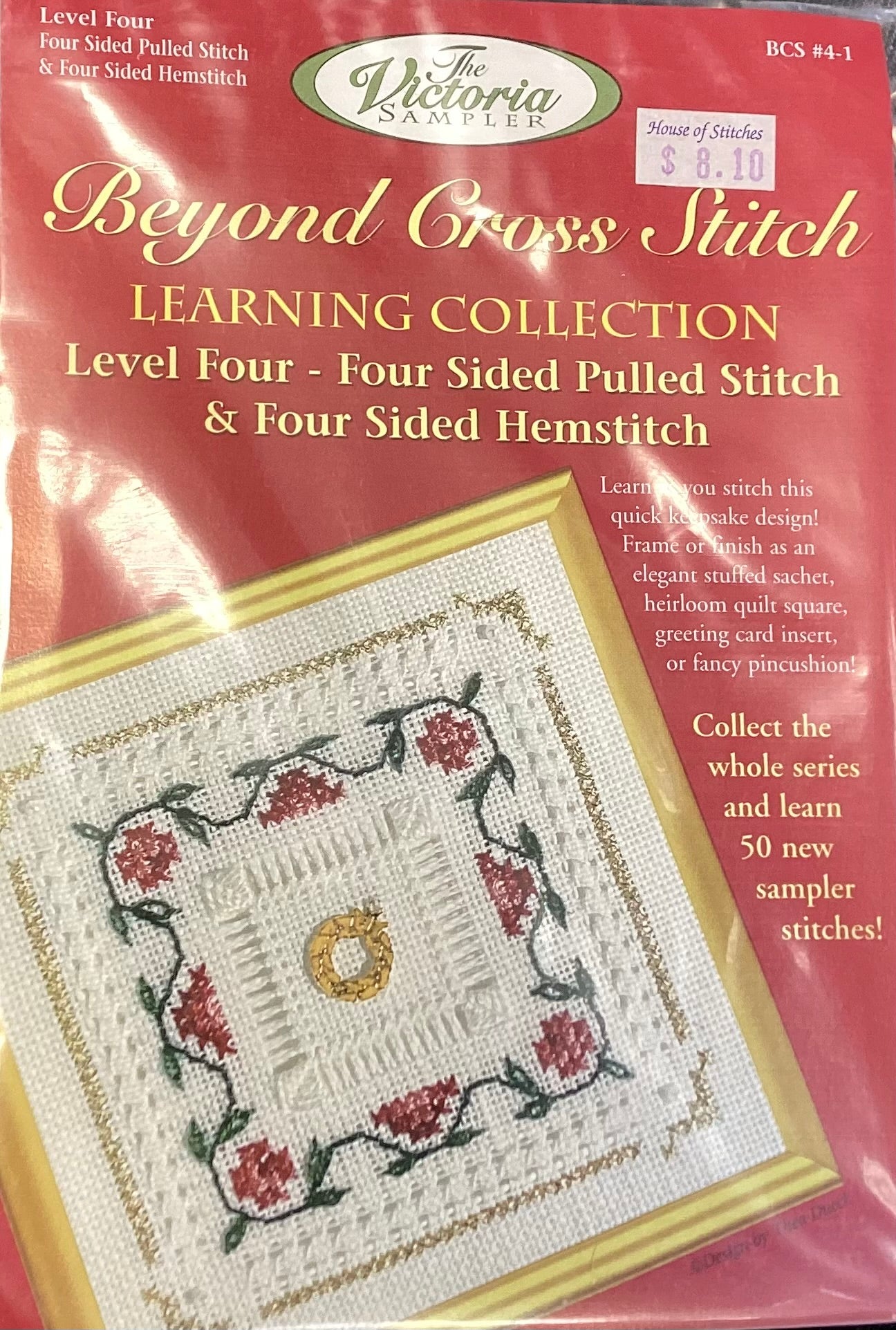 Beyond Cross Stitch Level Four- Four Sided Pulled Stitch & Four Sided Hemstitch: Kit by The Victoria Samper