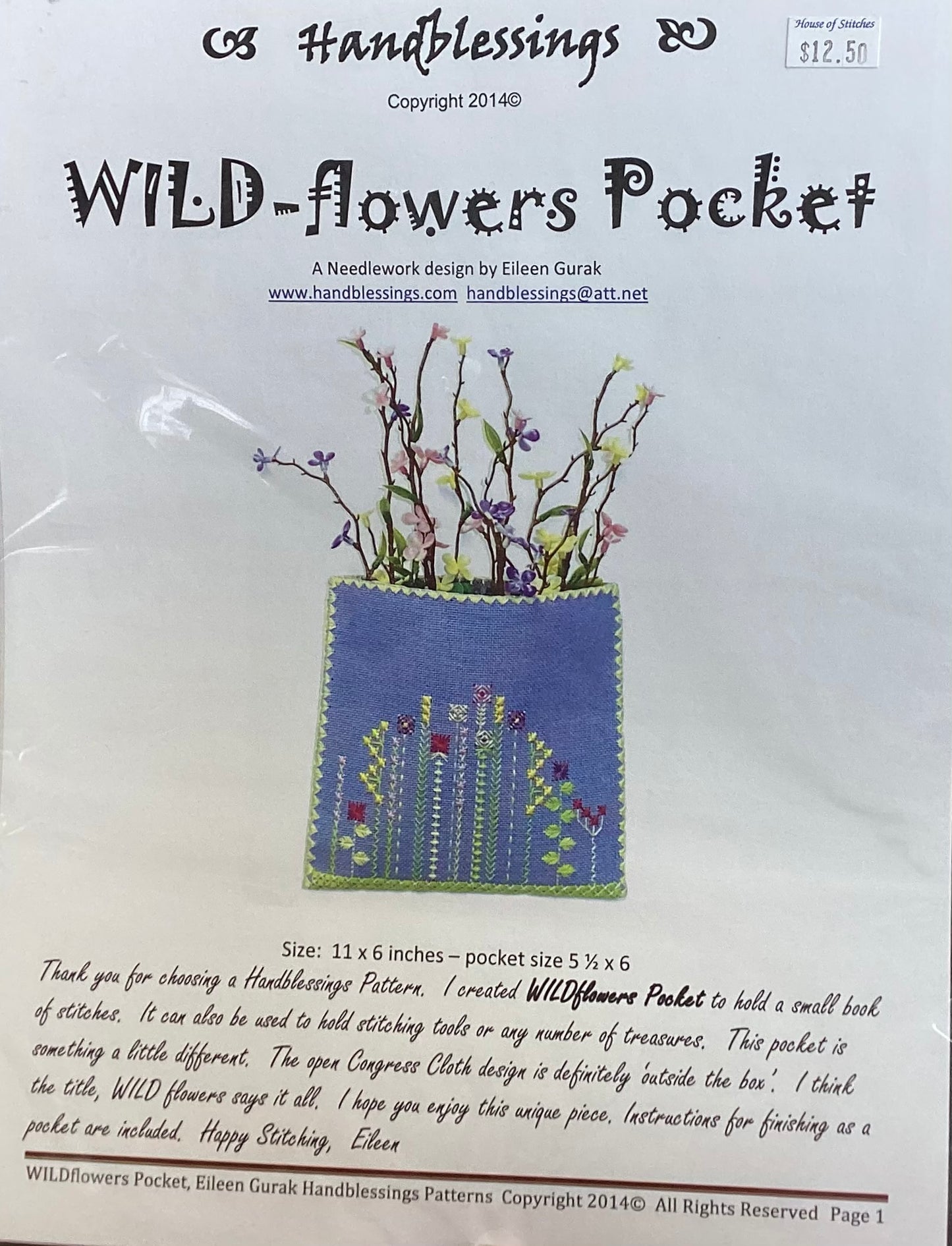 Wild-Flowers Pocket by Handblessings