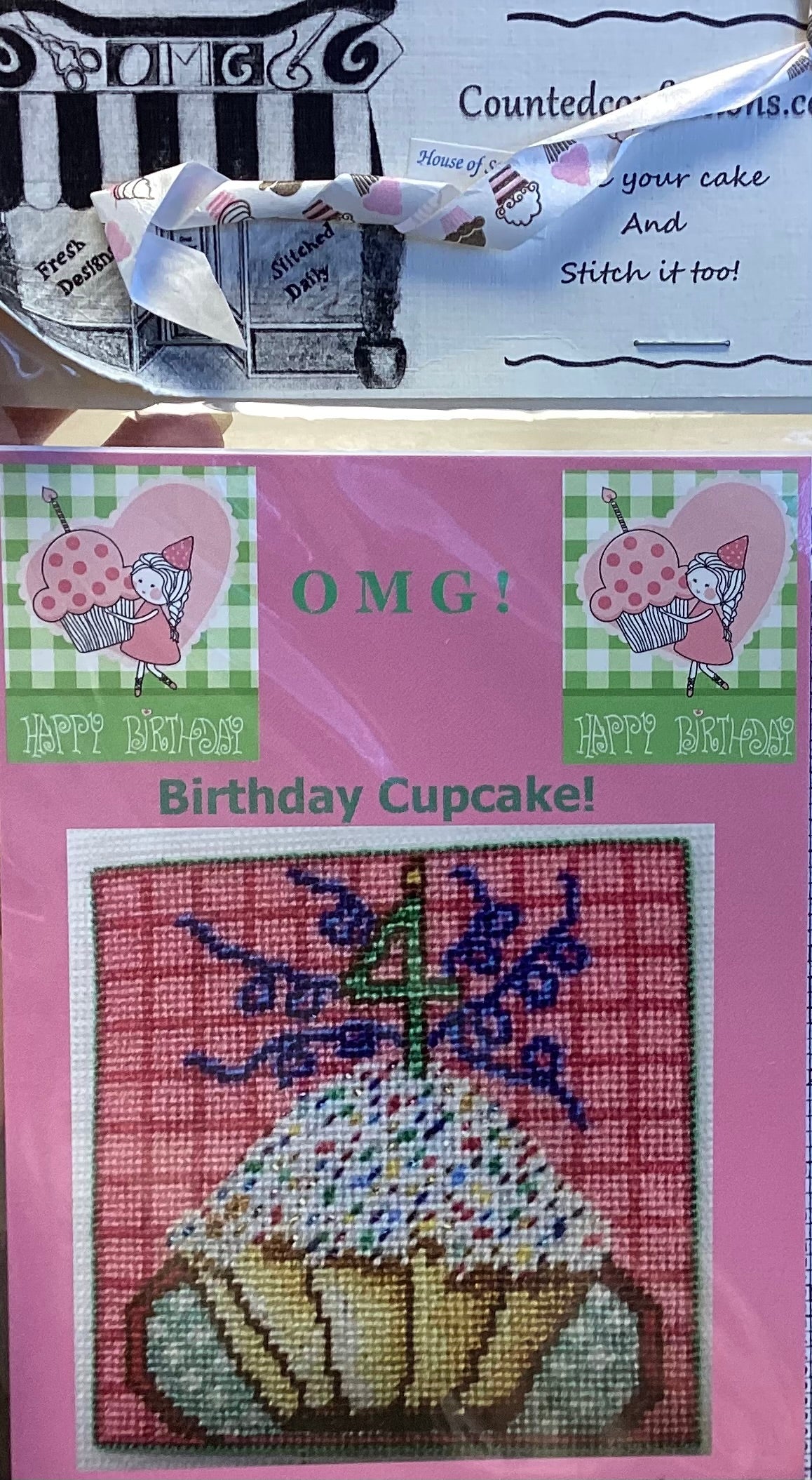 OMG! Birthday Cupcake! By Counted Confections