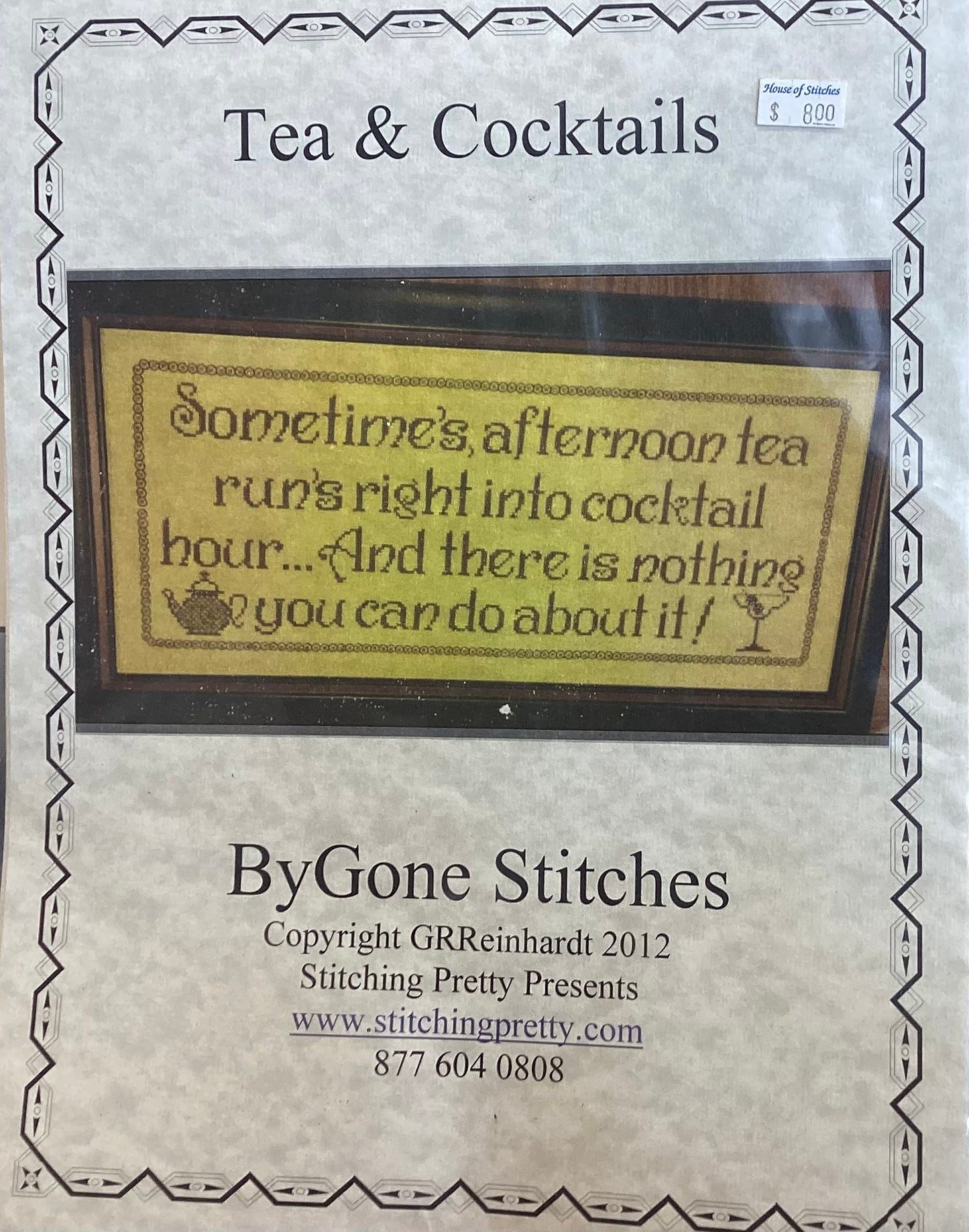 Tea & Cocktails by ByGone Stitches