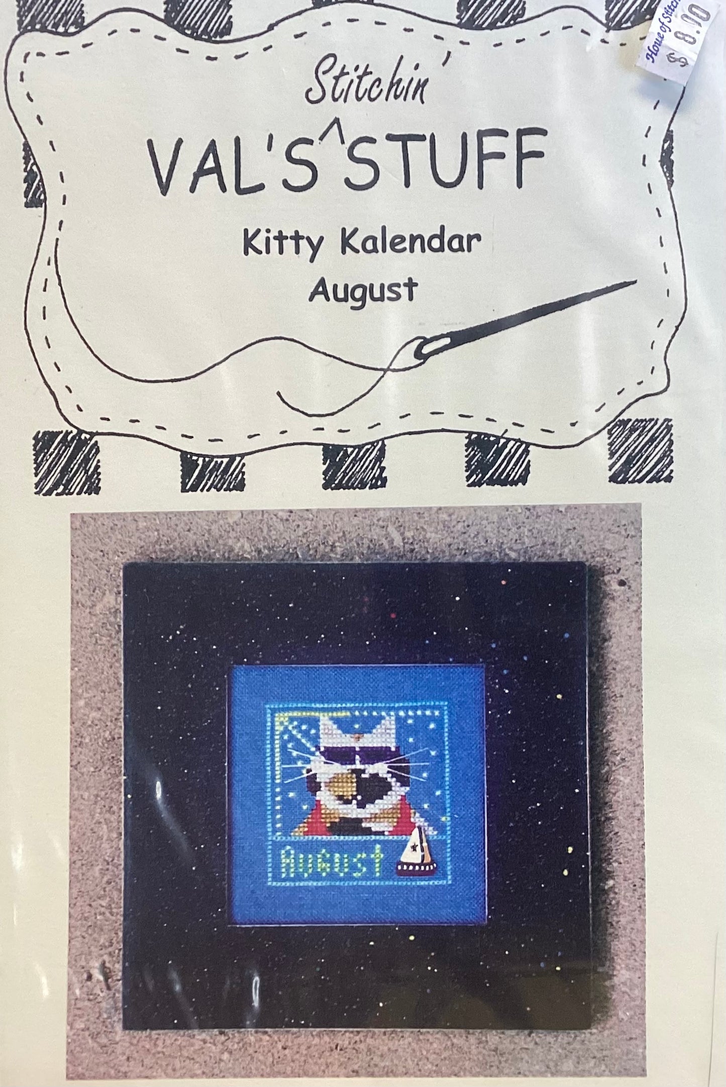 Kitty Kalendar: August by Val’s Stitchin’ Stuff