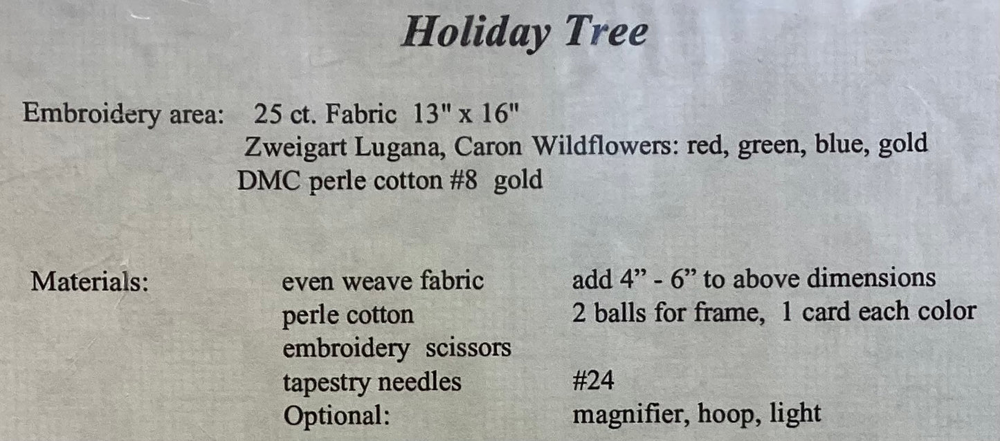 Holiday Tree by Satin Stitches