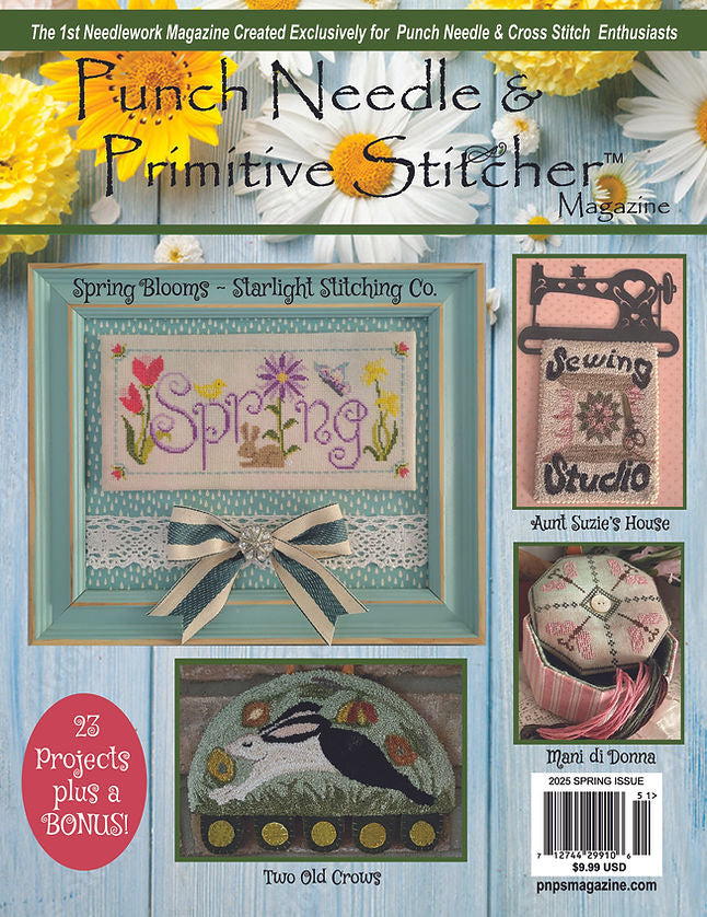 Punch Needle & Primitive Stitcher Magazine: Spring 2025