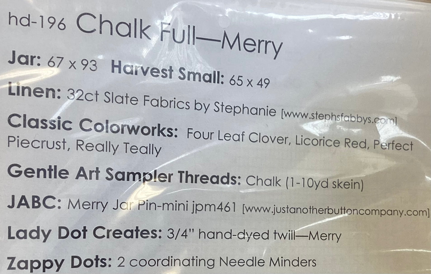 Chalk Full: Merry by Hands on Design hd-196