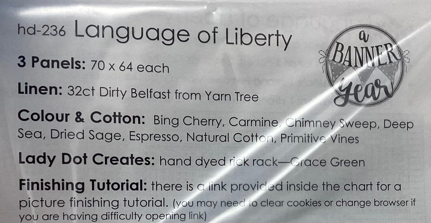 A Banner Year: Language of Liberty by Hands on Design hd236