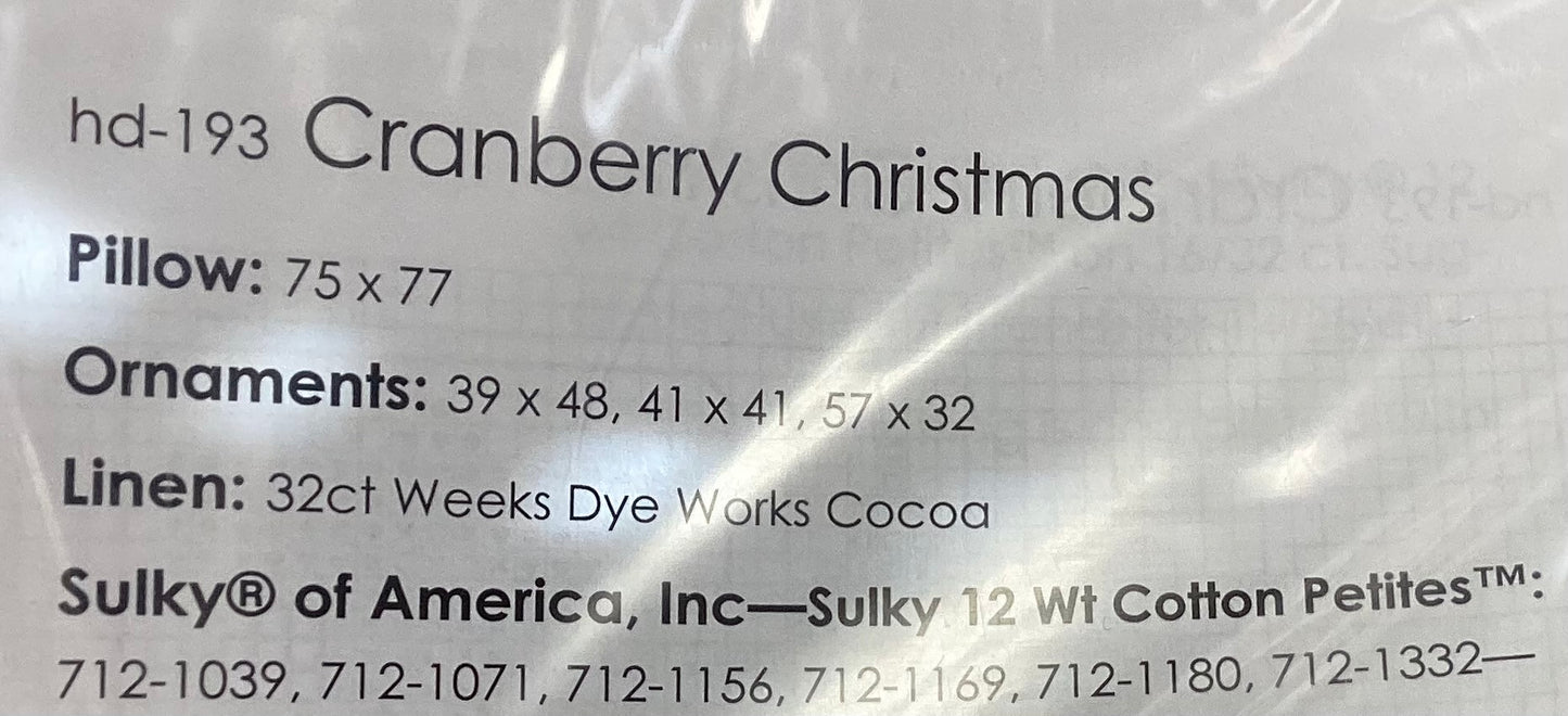 Cranberry Christmas by Hands on Design hd193