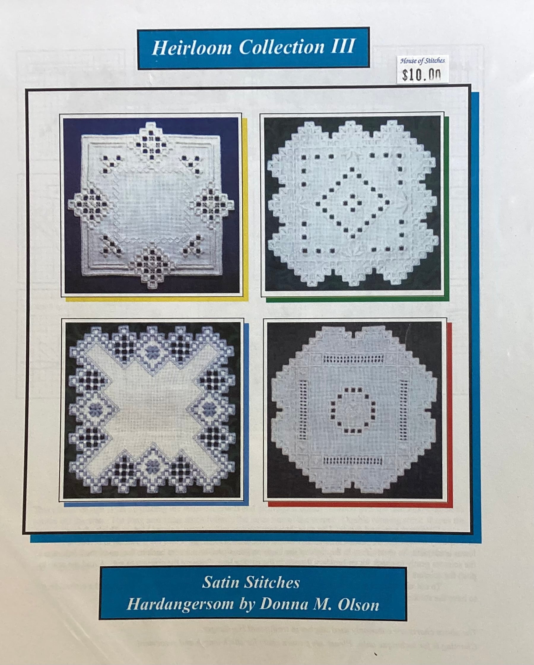 Livret De Motif Hardanger Keepsakes III Par Aube Wold - Excellent état