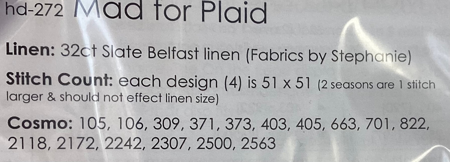 Mad for Plaid by Hands on Design hd272