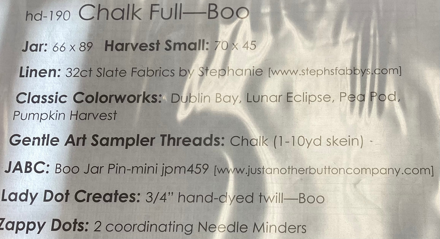 Chalk Full: Boo by Hands on Design hd190