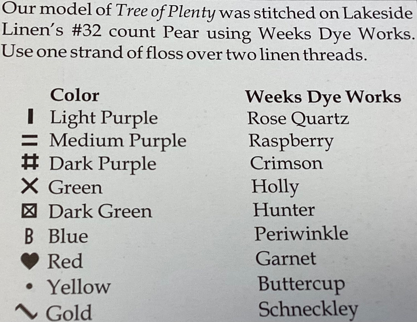 Tree of Plenty by The Workbasket