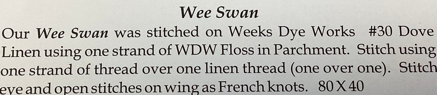 Swan Roundel by The Workbasket