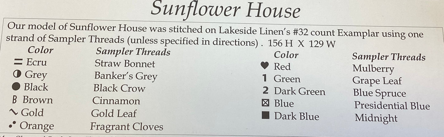 Sunflower House by The Workbasket