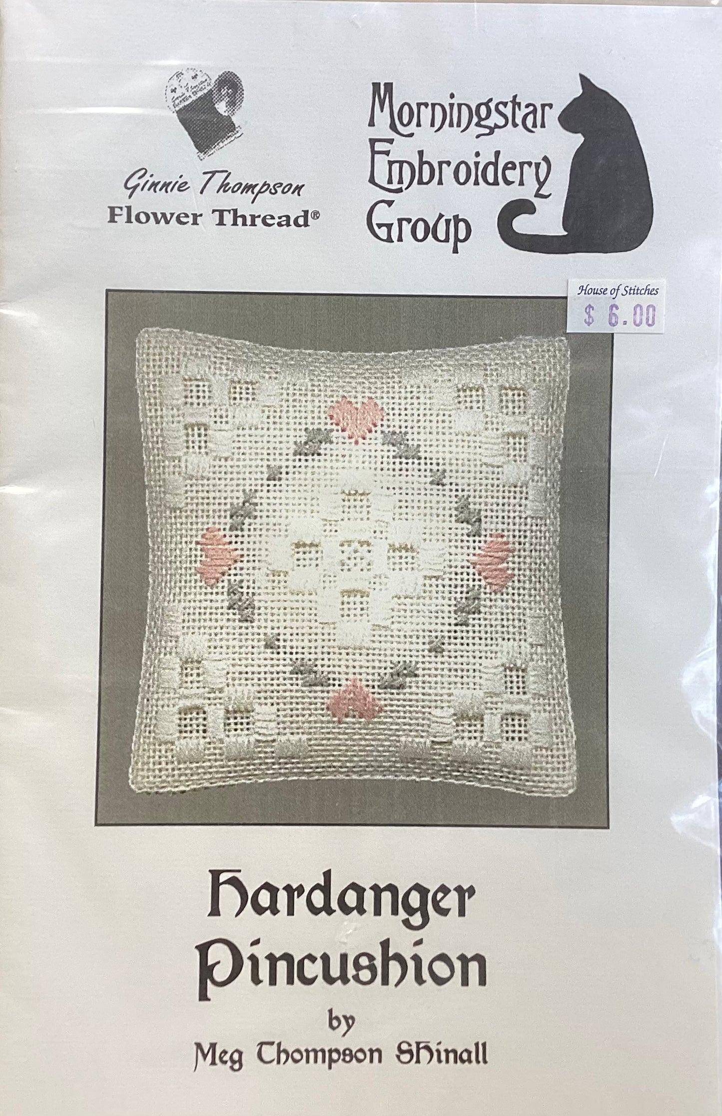 Hardanger Pincushion by Morningstar Embroidery Group