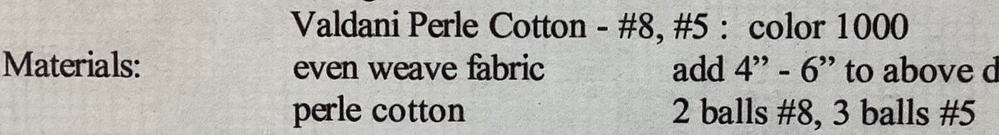 Table Flower Runner: Hardanger by Satin Stitches