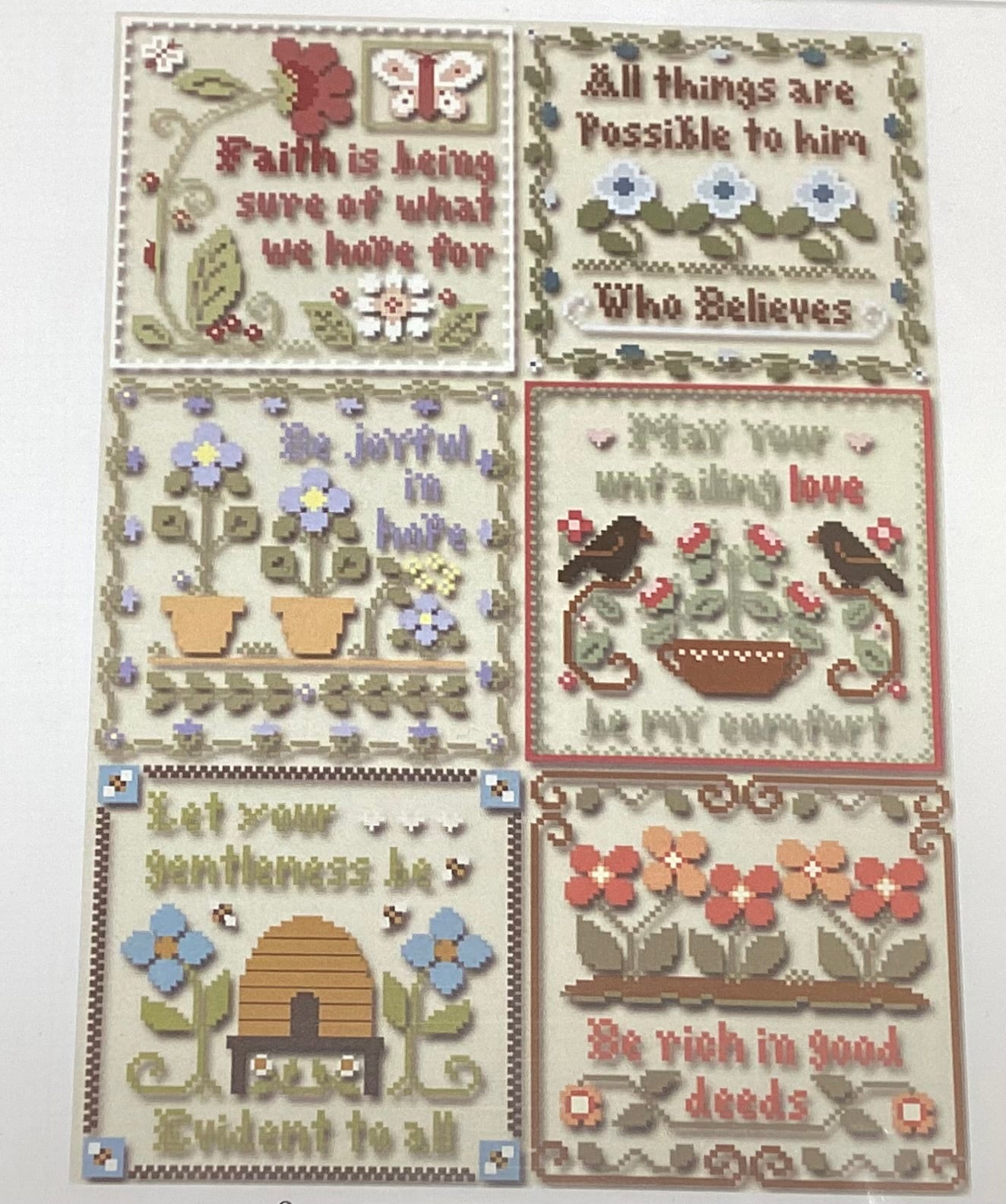 Inspirational Scriptures by Little House Needleworks