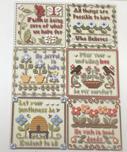 Inspirational Scriptures by Little House Needleworks