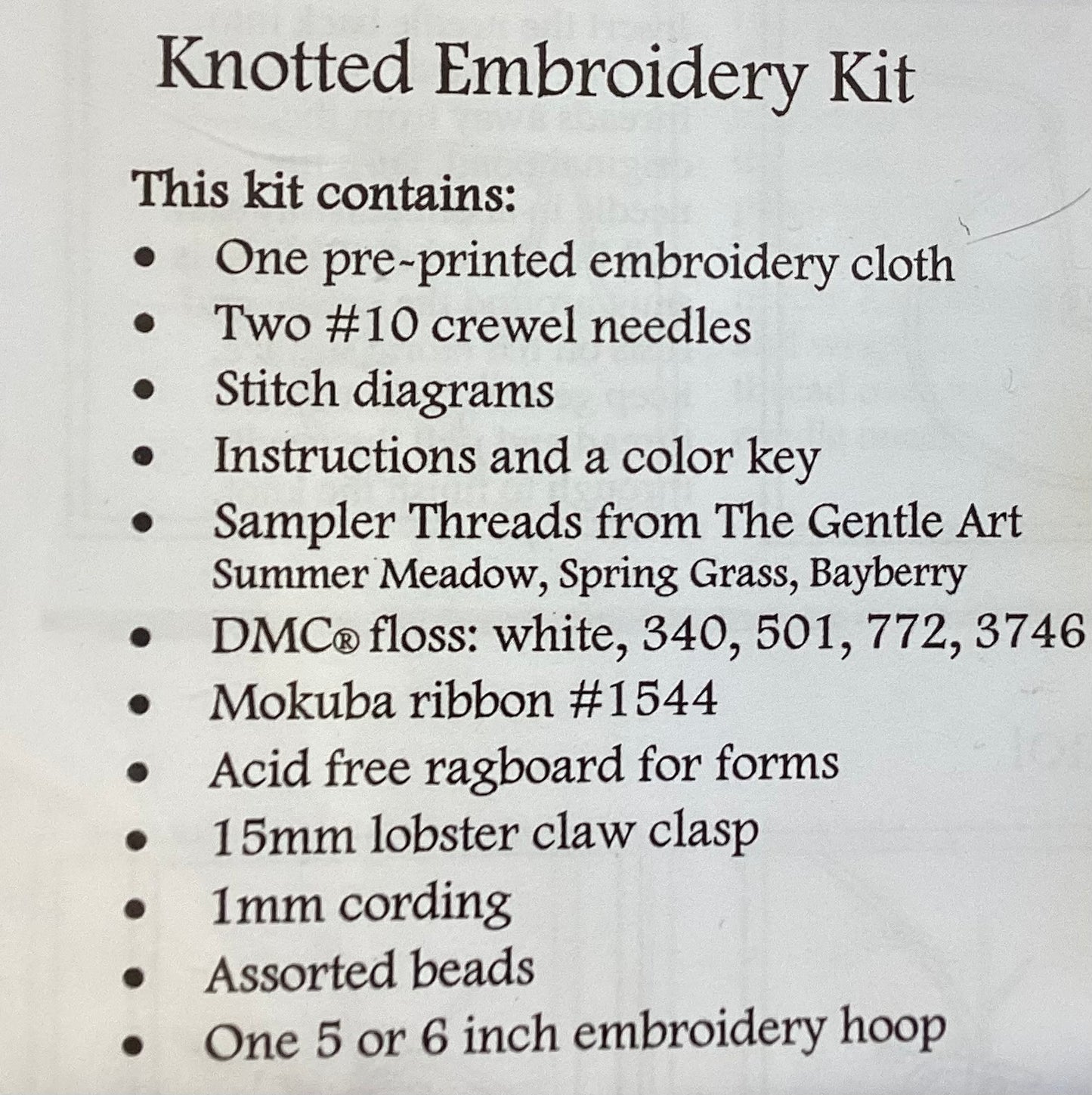 Spring Flowers Knotwork Kit by Teresa Layman Designs