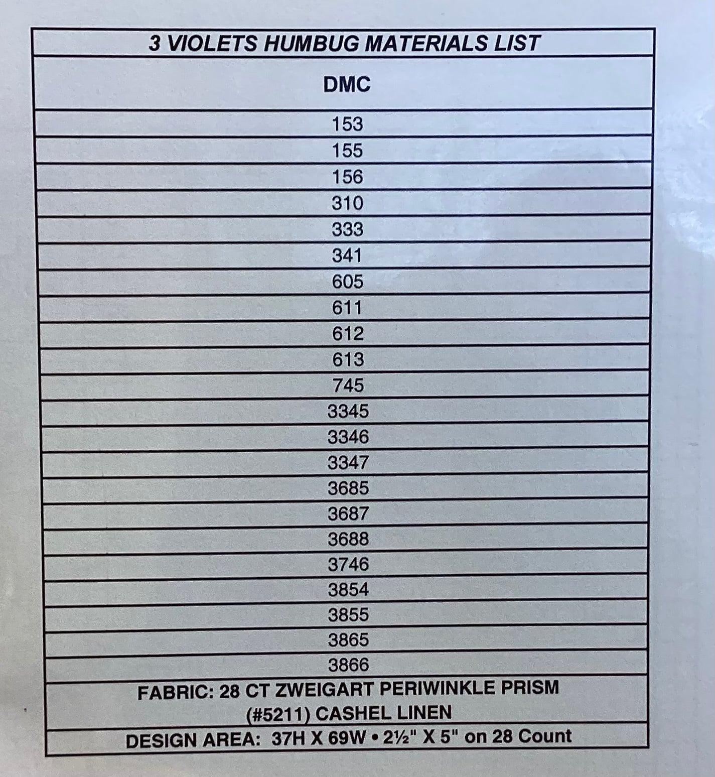 3 Violets Humbug by Just Nan