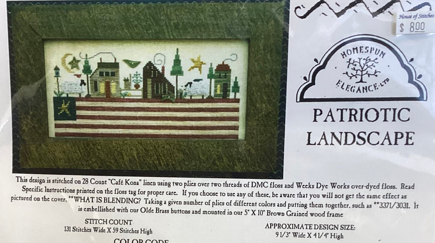 Patriotic Landscape by Homespun Elegance