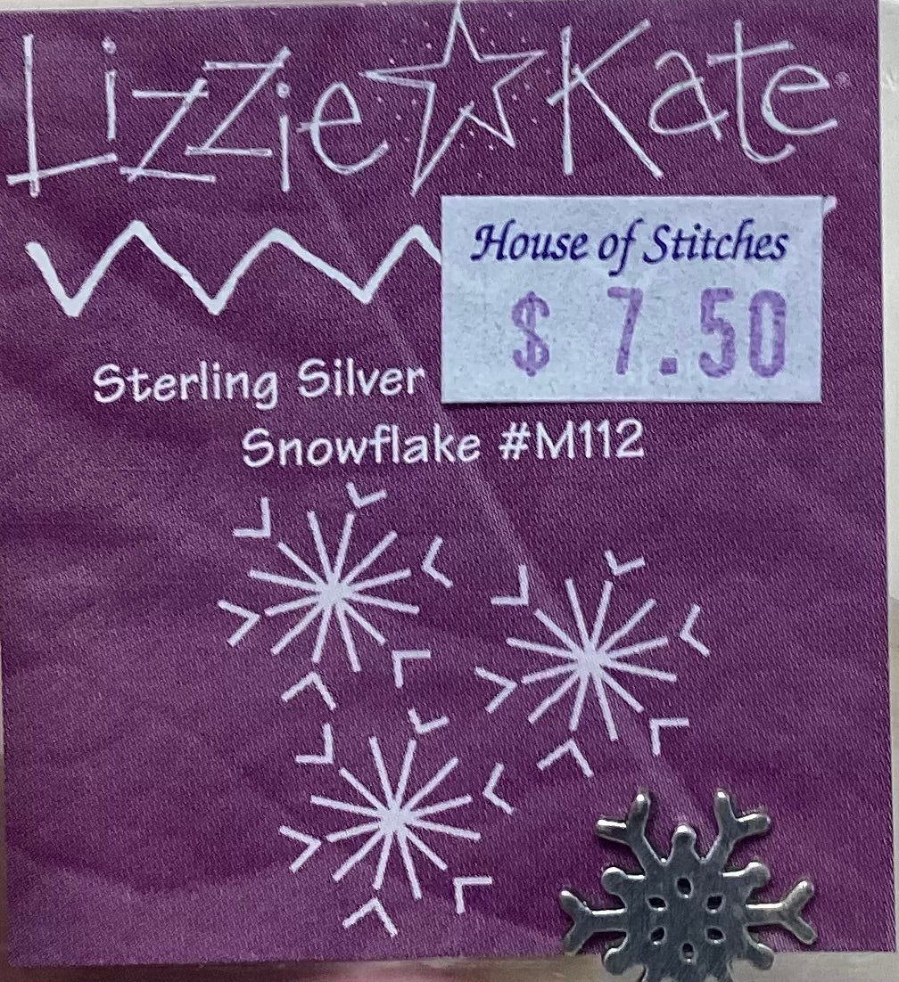 Sterling Silver Snowflake Embellishment by Lizzie Kate