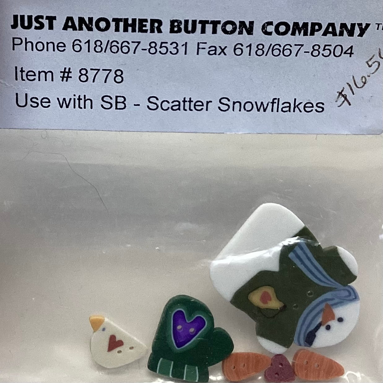 Sisters and Best Friends- Scatter Snowflakes Embellishment Pack by Just Another Button Company