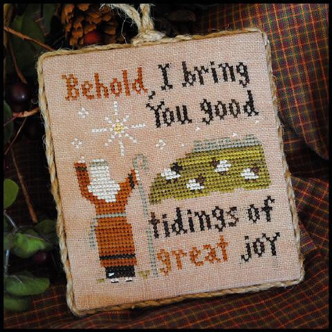 Good Tidings: Ornament of the Month 2011 No. 12 by Little House Needleworks