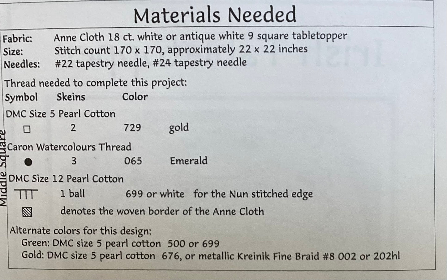 Irish Tabletopper by Dutch Treat Designs