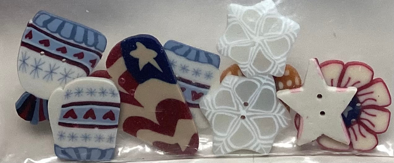 Forever in My Heart: Snowflakes and Stars Embellishment Pack by Just Another Button Company