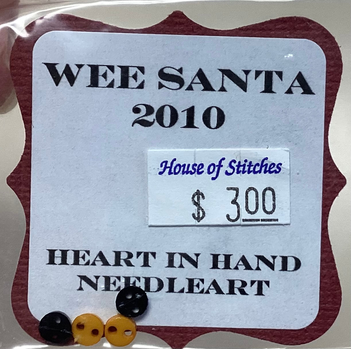 Wee Santa 2010 Embellishment Pack by Heart in Hand Needleart