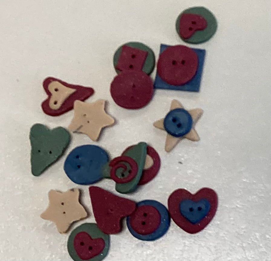 Christmas Stack Buttons by Heart in Hand Needelart