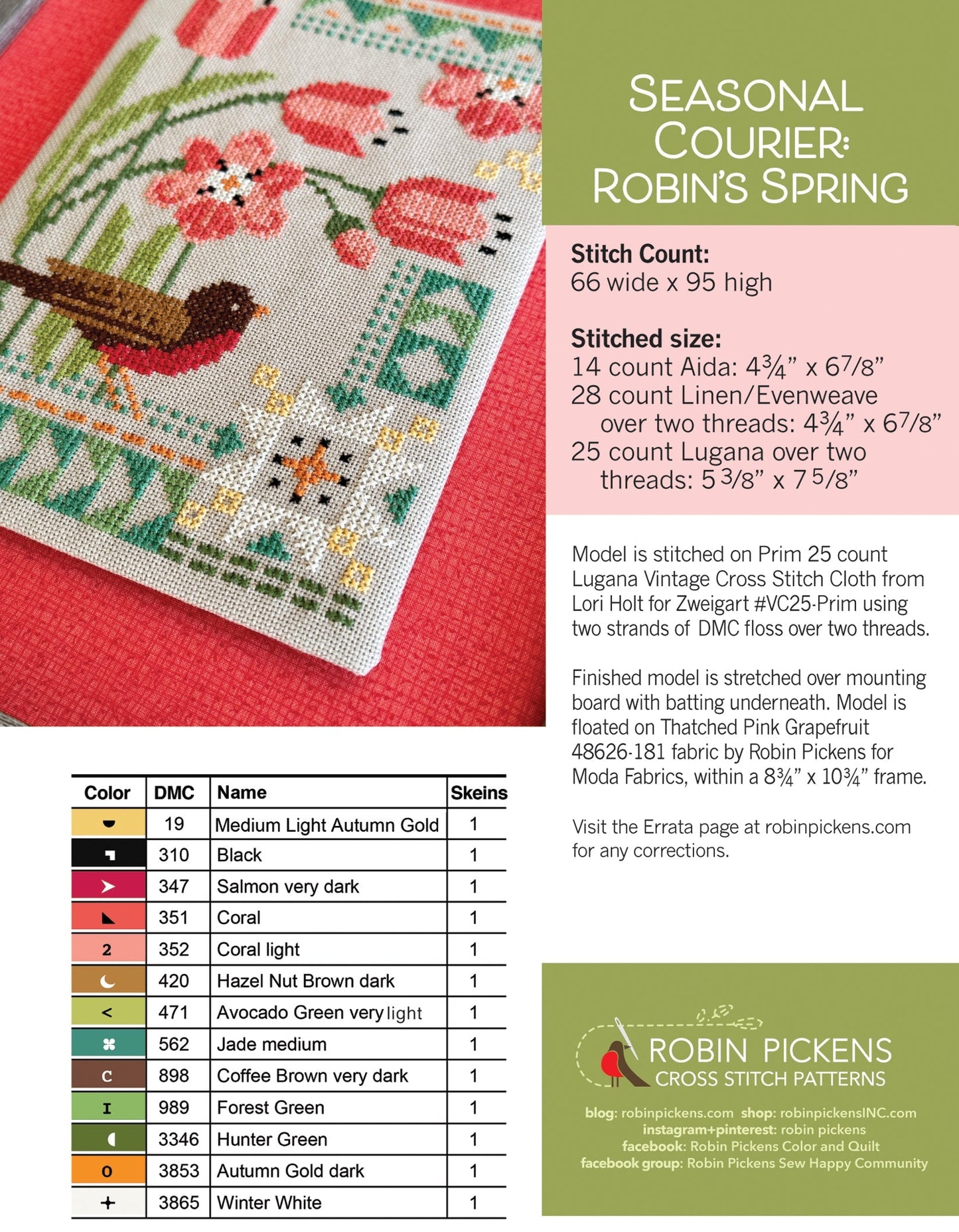 Seasonal Courier: Robin’s Spring by Robin Pickens