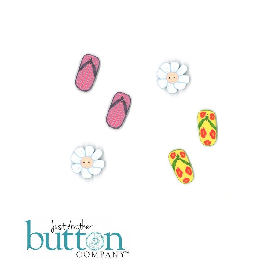 Raise the Roof Designs: Flip Flops Embellishment Pack by Just Another Button Company