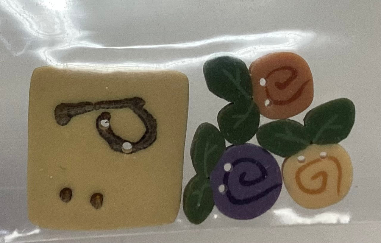 SamSarah Design Studio: P is for Pear Embellishment Pack by Just Another Button Company