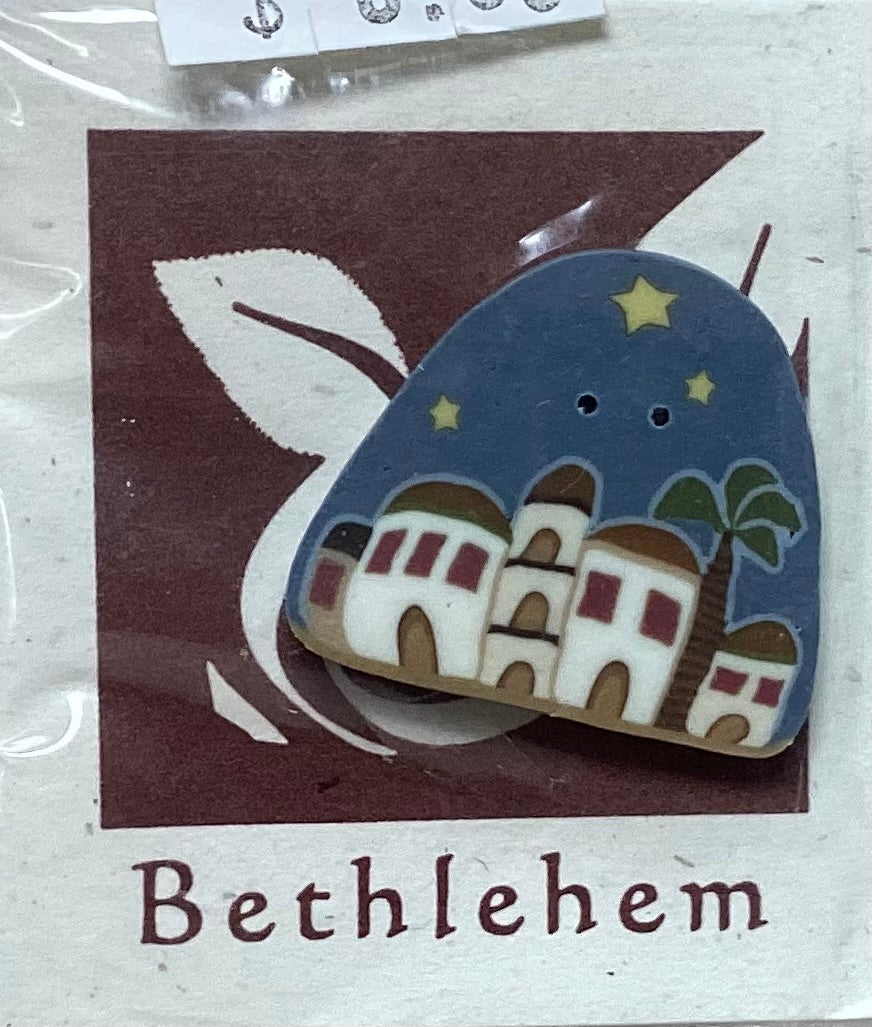 Bethlehem Button by Shepherd’s Bush Printworks