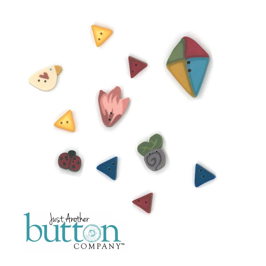 Shelherd’s Bush Printworks: Be-Attitudes (March) Embellishment Pack by Just Another Button Company