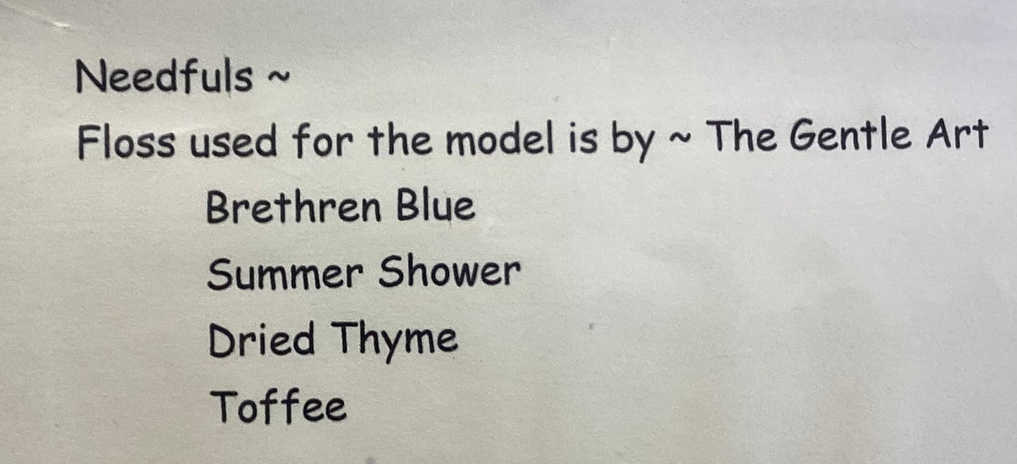 Olde Blue Blooms Biscornu by Primitive Betty’s